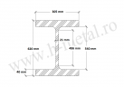 Profil HEM zincat 600 mm 2